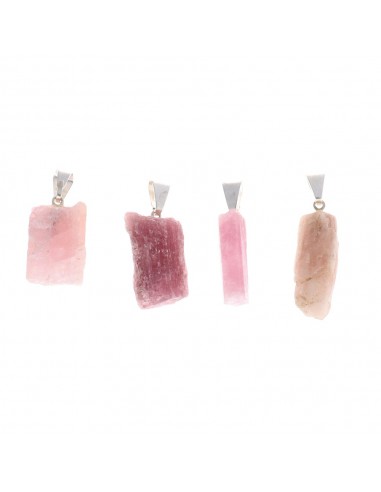 Pendentif Tourmaline rose brute