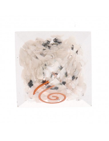 Resin Moonstone Pyramid with Spiral...
