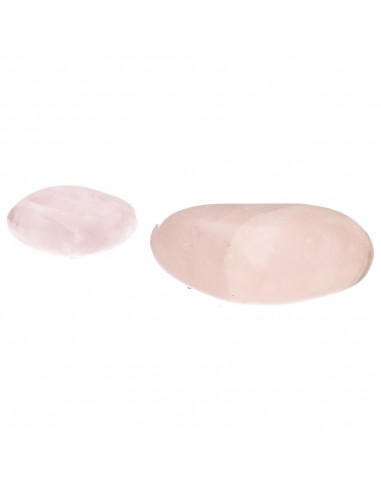 Coeur en quartz rose poli