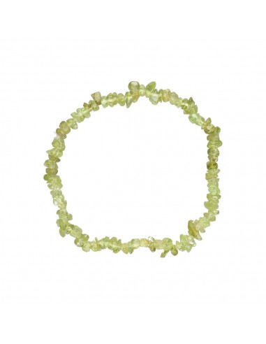 Pulseira com pequenas lascas de peridoto