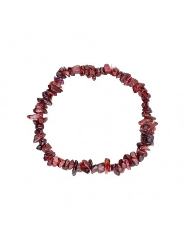 Pulseira pequena com lascas de granada