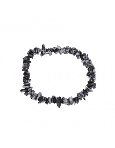 Pulsera Chip Pequeña de Obsidiana Nevada