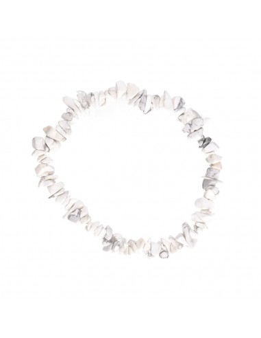 Pulseira com pequenas lascas de Howlite