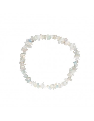 Pulsera Chip Pequeña de Aguamarina