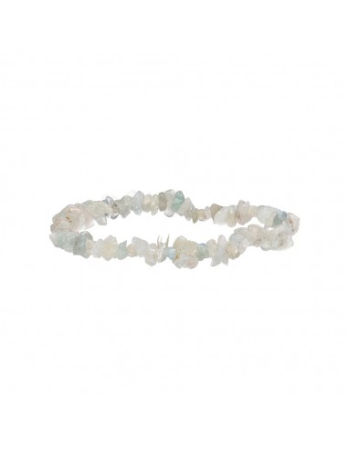 Pulsera Chip Pequeña de Aguamarina
