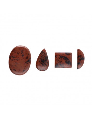 Cabochão de mogno obsidiana