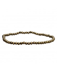 Faceted Pyrite Bracelet 3mm