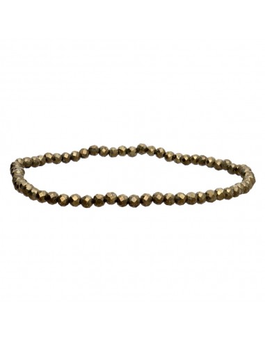Pulseira de Pirite Facetada 3mm