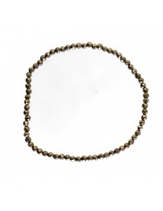 Faceted Pyrite Bracelet 3mm 2