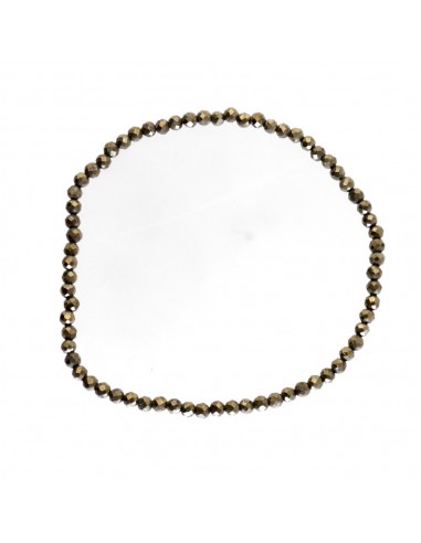 Pulsera Facetada de Pirita 3mm