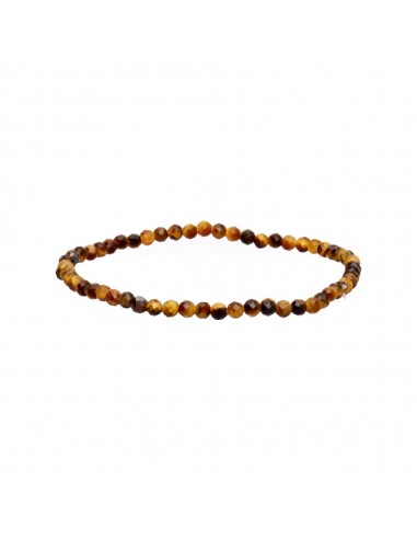 Bracelet en Oeil de Tigre 3mm à facettes