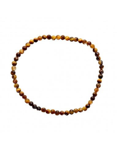 Bracelet en Oeil de Tigre 3mm à facettes