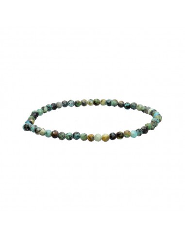 African Turquoise Faceted Bracelet 3mm