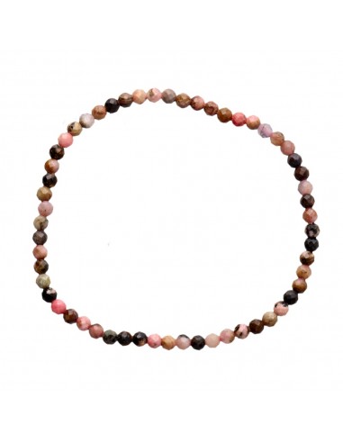 Rhodonite 3mm Faceted Bracelet