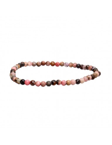 Pulseira Facetada de Rodonite 3mm