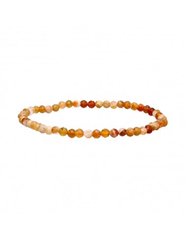 Bracelet d'opale de feu à facettes 3mm