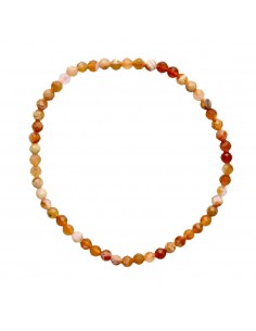 Faceted Fire Opal Bracelet 3mm 2