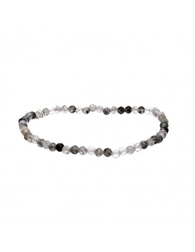 Faceted Tourmaline Quartz Bracelet 3mm