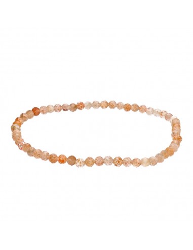 Faceted Sunstone Bracelet 4mm