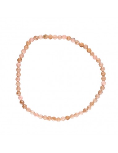Faceted Rhodochrosite 3mm Bracelet