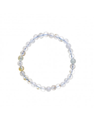 Bracelet de topaze bleue 6mm