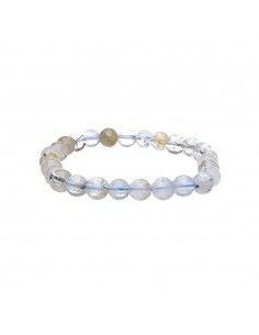 Bracelet de topaze bleue 8mm