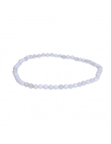 Pulseira de calcedónia de 3 mm