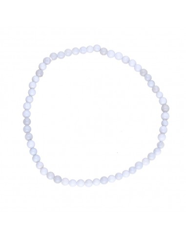 Pulseira de calcedónia de 3 mm