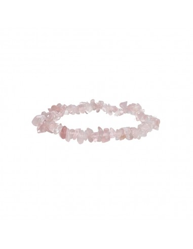 Small Rose Quartz Chip Bracelet