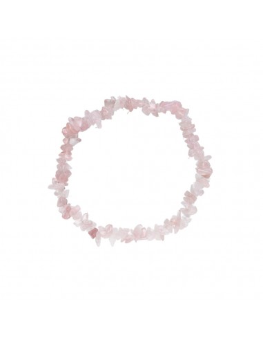 Pulsera Chip Pequeña de Cuarzo Rosa