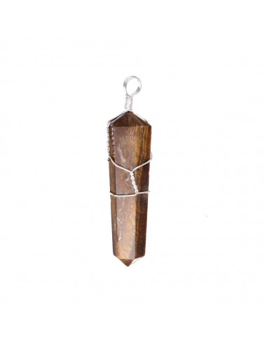 Silver Plated Tiger Eye Bi-Terminate...