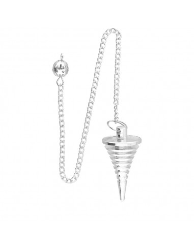 Silver Plated Conical Isis Pendulum...