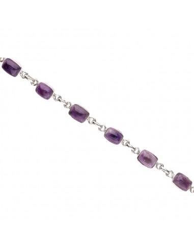 Bracelet d'améthyste en argent 925