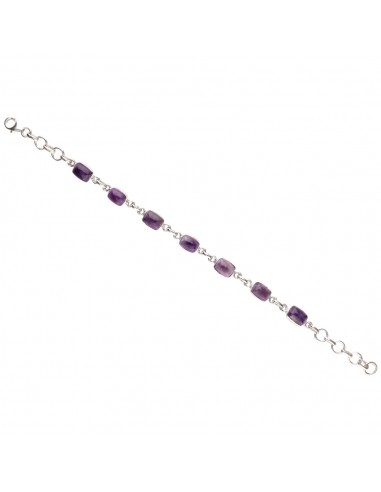 Bracelet d'améthyste en argent 925