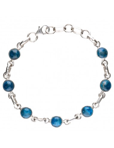 Bracelet d'apatite en argent 925