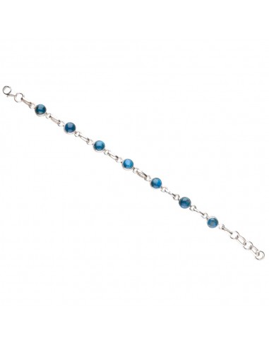 Bracelet d'apatite en argent 925