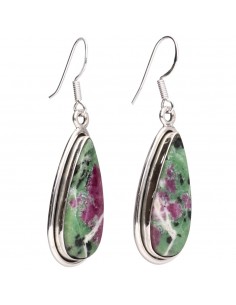 Ruby earrings with Zoisite... 2