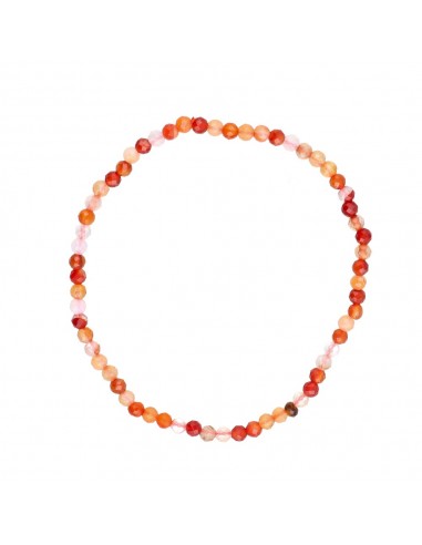 Faceted Carnelian Bracelet 3mm