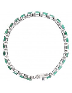 Faceted Emerald Bracelet in... 2
