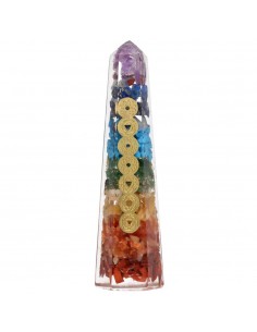 Punta Orgonita de Chakras...