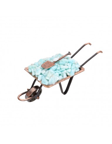 Brouette en amazonite