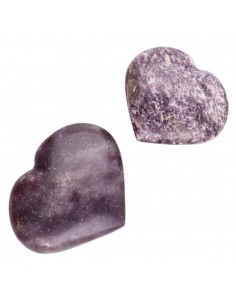 Corações de Mica Lepidolite
