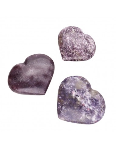 Corazones de Mica Lepidolita