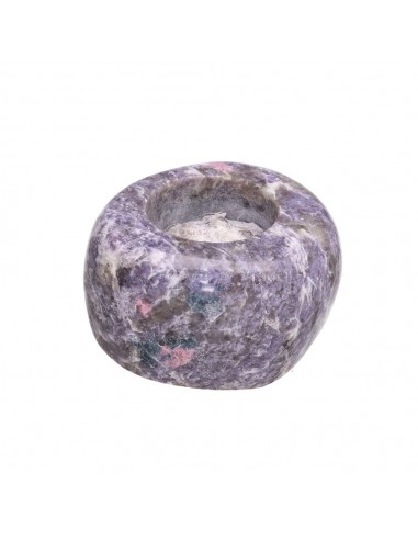 Bougeoirs en mica lépidolite