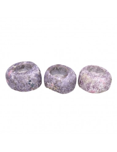 Bougeoirs en mica lépidolite