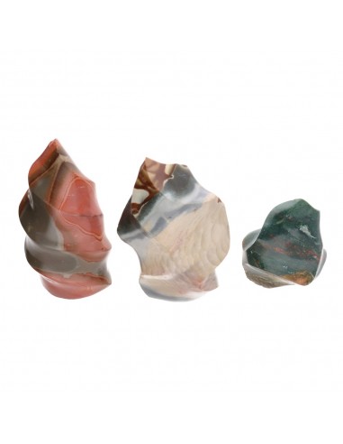 Polished Polychrome Jasper Figures