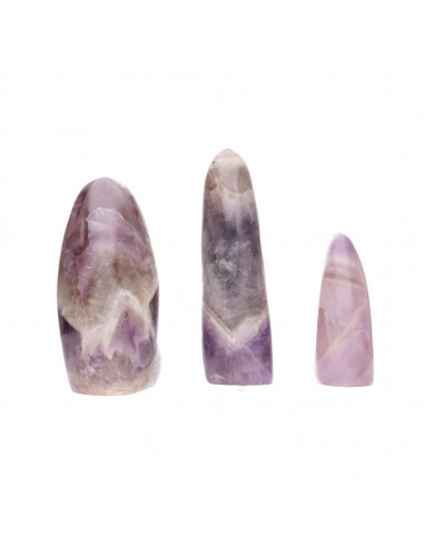 Polished Chevron Amethyst Shapes