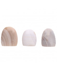 Formes polies en agate zébrée