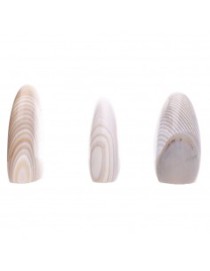 Formas de ágata zebra polida 2