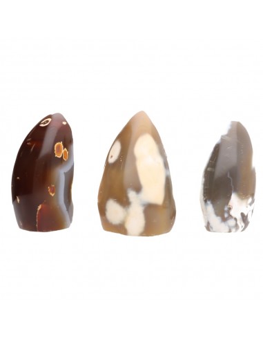 Formes d'agate polie
